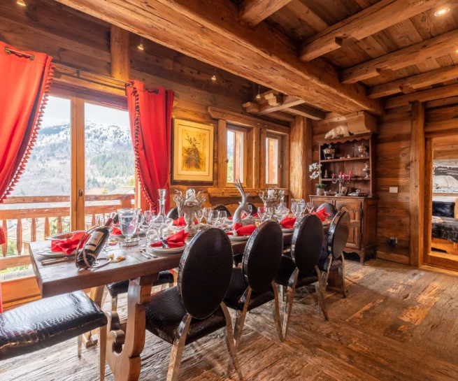 Salle à manger du chalet Méribel